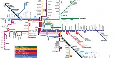 Metro mapu Melburnu