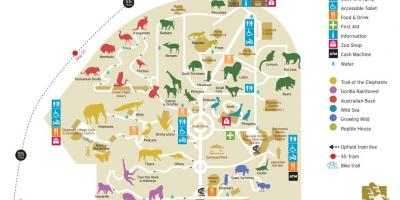 Mapa Melburnu zoo