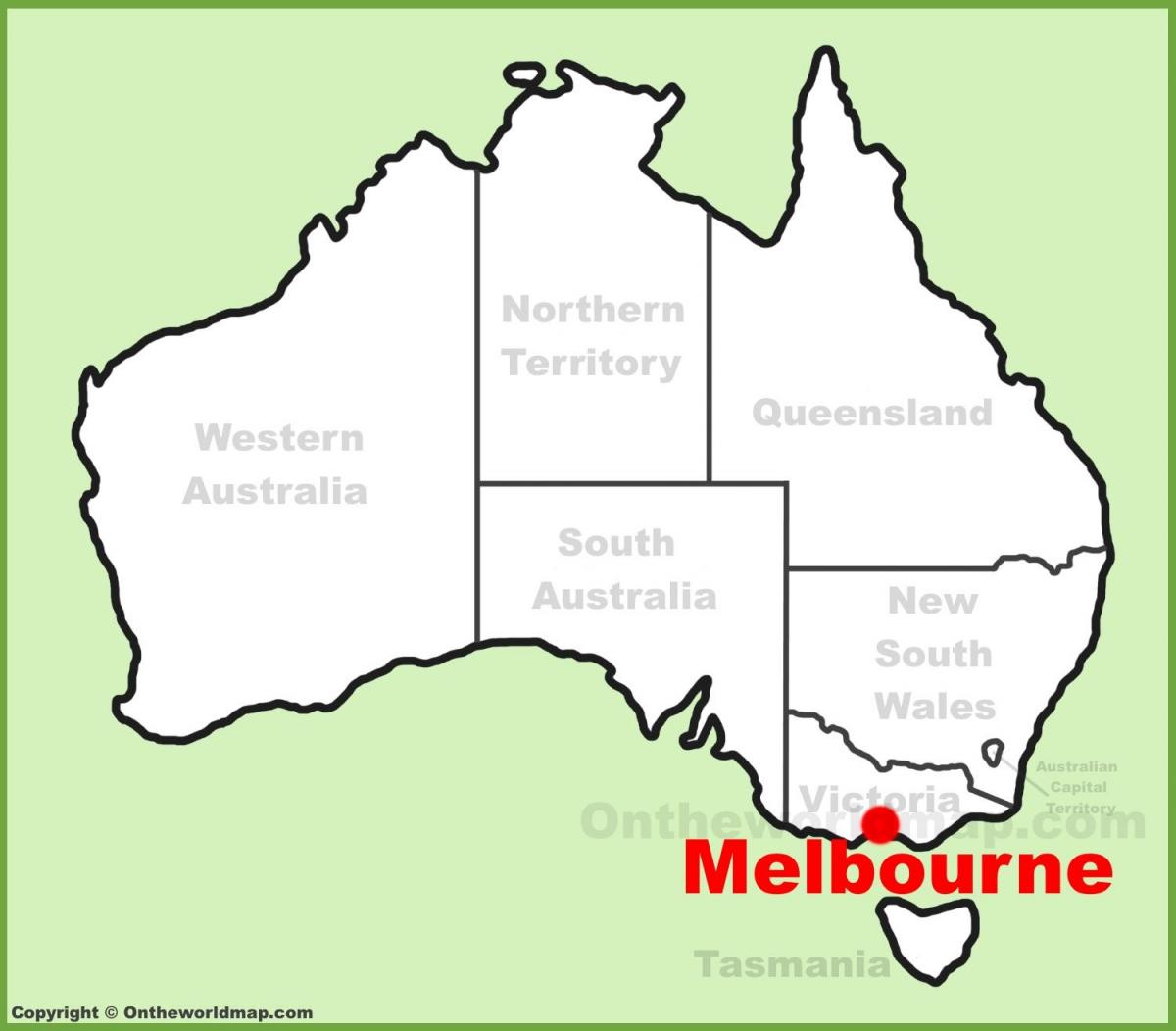 mapi Melburnu Australiju