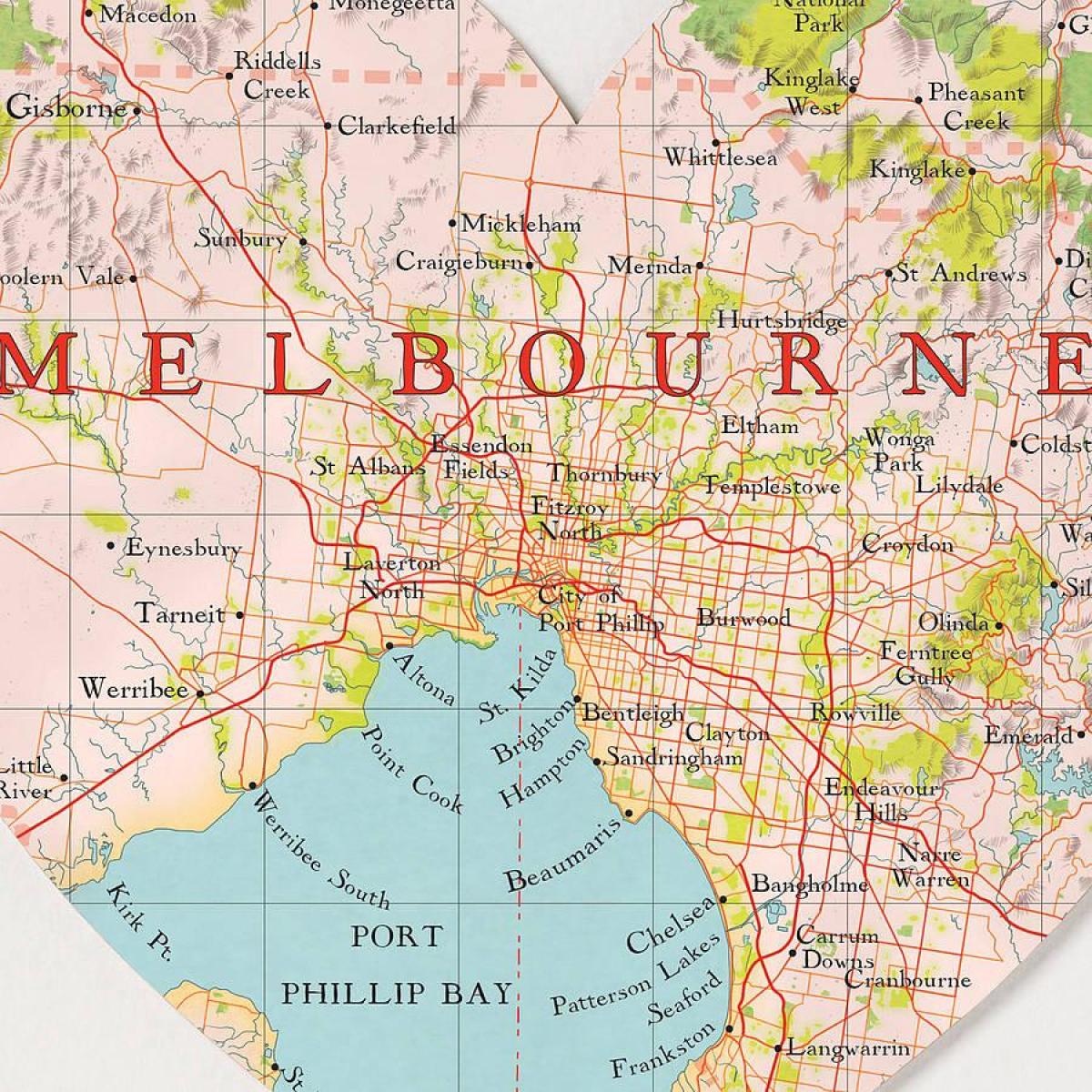 Melbourne karti