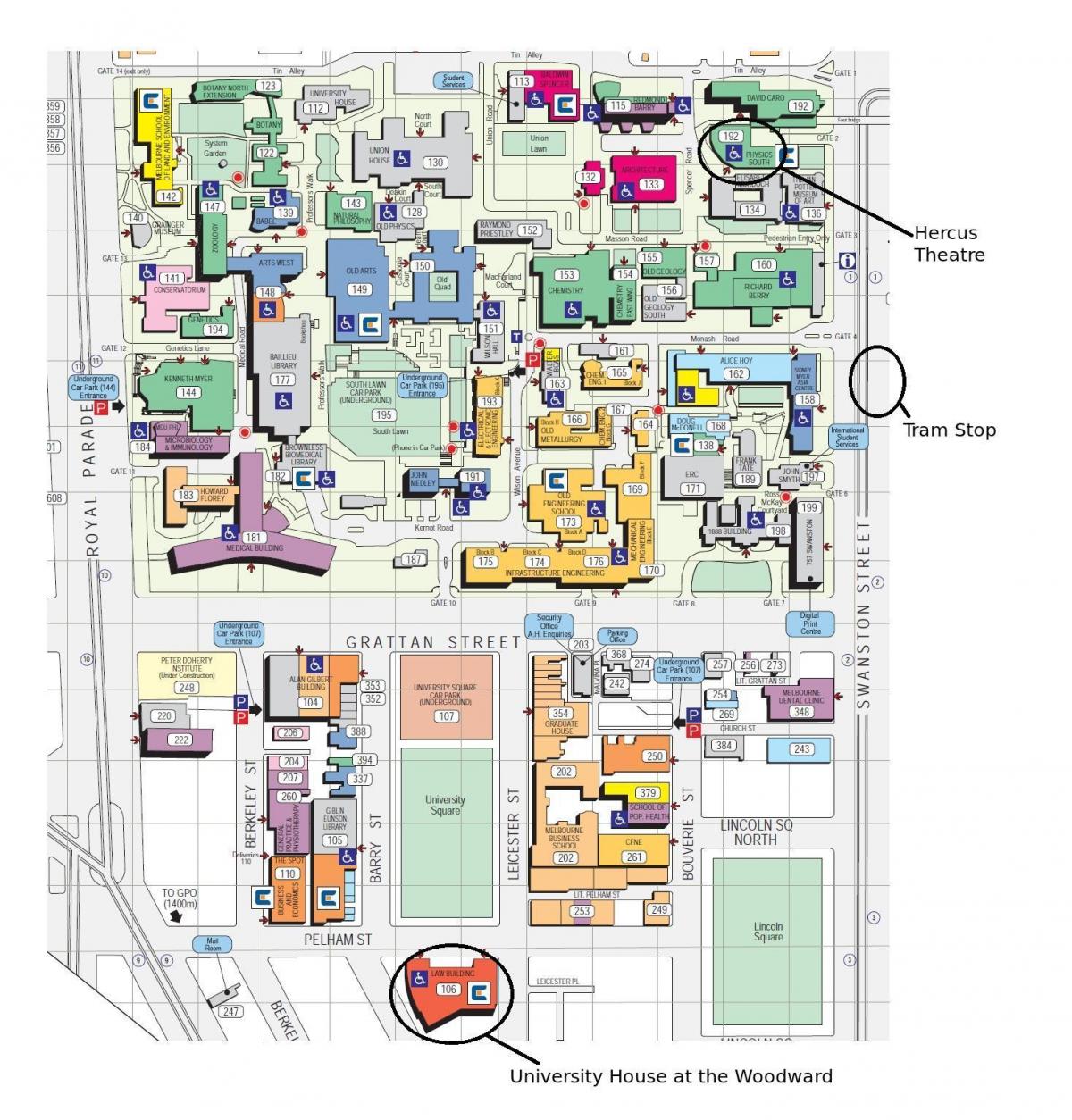 Viktorija univerziteta mapu