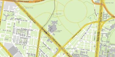 Mapa Kraljevski dječju bolnicu Melburnu