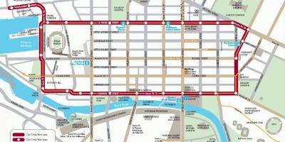 Melbourne grad petlja voz mapu