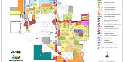 Mapa Melburnu kvadratnih tržnom centru