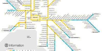 Metro Melburnu mapu
