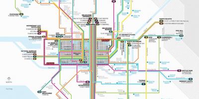 Melbourne tramvaj put mapu