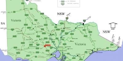 Postcodes Victoria mapu