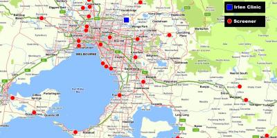 Mapa veće Melburnu